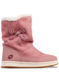 Winterboots Lotto, M&auml;dchen, Gr. 25, rosa (dunkelrose, dunkelrot), Synthetik, mehrfarbig, Schuhe Winterboots, - mit kuschelig-w&auml;rmendem Innenfutter