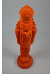 Weihnachtsfigur AM Design "Nussknacker mit samtweichem Flock", orange, B:22cm H:81cm T:22cm, Kunststoff, Dekofiguren, Weihnachtsfigur, in verschiedenen Gr&ouml;&szlig;en und Farben