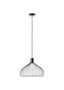 Brilliant Pendelleuchte "Blacky", schwarz (schwarz matt), 1, &Oslash; 40cm H: 135,5cm, 1 Stk., Leuchten, H&auml;ngelampe 40cm schwarz matt, Pendelleuchte