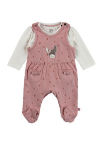 Shirt & Hose Sterntaler "Strampler-Set Jersey Bl&uuml;mchen", Kinder, Gr. 62, rosa (mattrosa), Obermaterial: 95% Baumwolle CO. 5% Elasthan EL., Overalls Shirt & Hose