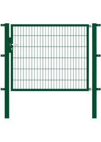 Zauneinzelt&uuml;r ALBERTS "Flexo", gr&uuml;n, B:150cm H:120cm, Stahl, Tore, Zauneinzelt&uuml;r, 150 cm Breite, in versch. H&ouml;hen