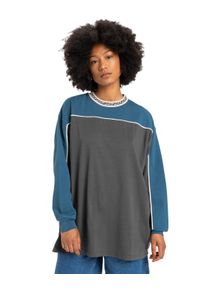 Funktionstop Quiksilver "Global Heat", Damen, Gr. M, grau (schwarz shadow), Obermaterial: 100% Baumwolle., Tops Funktionstop