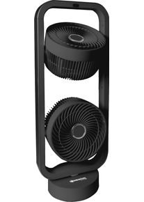 Sonnenk&ouml;nig Standventilator SONNENK&Ouml;NIG "Vind 2 schwarz, 7h Timer, 728m3/h, 3 Geschwindigkeitsmodi", schwarz, B:27cm H:70cm T:19cm, Ventilatoren, Standventilator, 3 Ventilationsstufen, Touch-Funktion, Oszillation