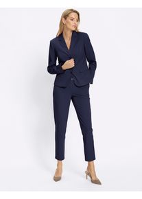Hosenanzug Heine, Damen, Gr. 40, Normalgr&ouml;&szlig;en, marine, 63% Polyester, 34% Viskose, 3% Elasthan, Anz&uuml;ge Hosenanzug