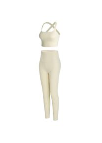 Sportanzug YEAZ "Set SHOW", Damen, Gr. L, gelb, Obermaterial: 75% Nylon NY. 25% Elasthan EL., Sportanz&uuml;ge Sportanzug