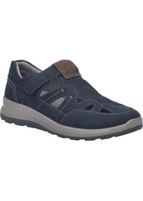 Slipper Josef Seibel "Marley 01, indigo-kombi", Herren, Gr. 43, blau (indigo, kombi), Obermaterial: 100% Rindsleder Leather cow., Schuhe Slipper