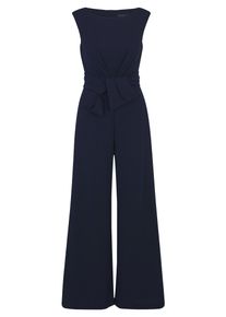 Jumpsuit Vera Mont "Jumpsuit mit weitem Bein", Damen, Gr. 34, EURO, blau (night sky), Obermaterial: 95% Polyester PES. 5% Elasthan EL., Overalls Jumpsuit
