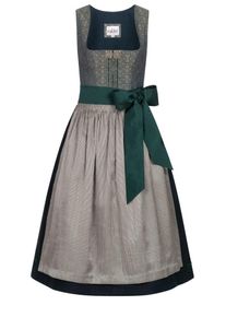 N&uuml;bler Dirndl N&Uuml;BLER "Dirndl midi Lea", Damen, Gr. 54, EURO, gr&uuml;n, Obermaterial: 50% Polyester PES. 50% Viskose CV., Kleider Dirndl