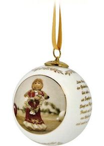 Weihnachtsfigur Goebel "Kugel - Jahreskugel 2023, H&ouml;he ca. 8 cm", bunt, B:5cm H:8cm T:5cm, Porzellan, Dekofiguren, Weihnachtsfigur, Sammlerfigur, Weihnachtsdeko, Dekofigur aus Porzellan