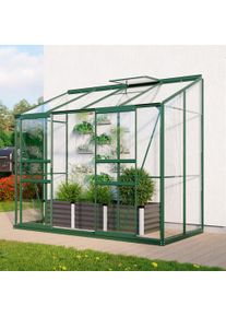Anlehngew&auml;chshaus Vitavia "Styx 3300", gr&uuml;n (smaragdgr&uuml;n), B:128cm T:254cm, Gew&auml;chsh&auml;user, Anlehngew&auml;chshaus
