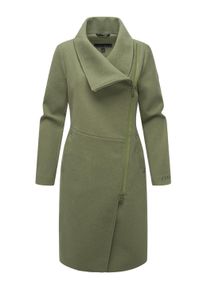Kurzmantel Navahoo "Kurzmantel Samtrose 14", Damen, Gr. L, gr&uuml;n (olive leaf), Obermaterial: 90% Polyester PES. 10% Viskose CV. Obermaterial: Futter: 100% Polyester PES., M&auml;ntel Kurzmantel