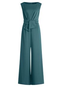 Jumpsuit Vera Mont "Jumpsuit mit weitem Bein", Damen, Gr. 34, EURO, braun (schwarz emerald), Obermaterial: 95% Polyester PES. 5% Elasthan EL., Overalls Jumpsuit