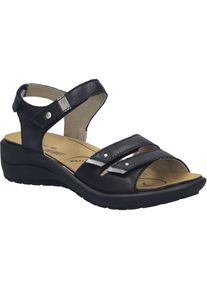Sandale Josef Seibel "Annecy 02, schwarz", Damen, Gr. 41, schwarz, Obermaterial: 100% Rindsleder Leather cow., Schuhe Sandale