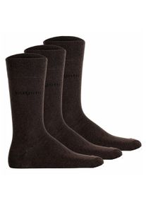 Kurzsocken Bugatti "Socken 3er Pack", Herren, Gr. 43-46, braun, Obermaterial: 78% Baumwolle CO. 20% Polyamid PA. 2% Elasthan EL., Socken Kurzsocken