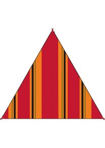 Sonnensegel BENT "Zip-Canvas", rot (orient rot gestreift, rv schwarz), Sonnensegel, B/T: 250cm x 250cm, Polyester, Sonnensegel, B:250cm T:250cm