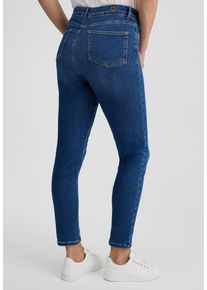 High-waist-Jeans WONDERJEANS "Skinny", Damen, Gr. 38, L&auml;nge 28, blau (stone blau (l&auml;nge 28)), Denim/Jeans, Obermaterial: 89% Baumwolle, 6% Polyester, 5% Elasthan, skinny fit normal, Jeans High-waist-Jeans, in k&ouml;rperbetonter Passform