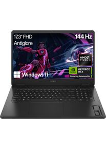 HP Gaming-Notebook "Omen 17-db1272ng", shadow schwarz, 32 GB RAM 1.000 GB SSD, Ryzen&trade; AI 7, Windows 11, Notebooks, Gaming-Notebook