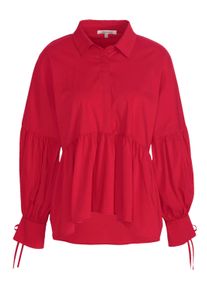 Hemdbluse Alba Moda "Bluse Bluse", Damen, Gr. 46, rot, Obermaterial: 73% Baumwolle CO. 23% Polyamid PA. 4% Elasthan EL., Modern, Blusen Hemdbluse