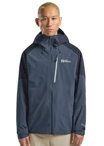 Funktionsjacke Jack Wolfskin "EAGLE PEAK 2L JKT M", Gr. XL (54/56), blau (midnight, sky), Obermaterial: 100% Polyester. Futter: 100% Polyester, Jacken Funktionsjacke