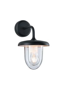 LED Au&szlig;en-Wandleuchte Paulmann "Vintario IP44 rund 180x250mm max. 20W 230V Anthrazit Aluminium", grau (anthrazit), B:18cm H:30,5cm T:25cm, Leuchten, LED Au&szlig;en-Wandleuchte, seewasserresistent