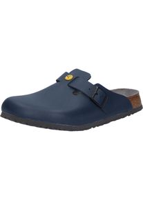 Pantolette Birkenstock "Boston ESD", Damen, Gr. 46, blau, Obermaterial: 100% Rindsleder Leather cow., Schuhe Pantolette