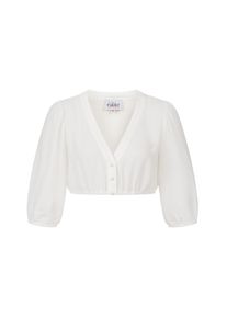 N&uuml;bler Dirndlbluse N&Uuml;BLER "Dirndlbluse 3/4 Arm Charlotte", Damen, Gr. 42, beige (creme), Obermaterial: 100% Polyester PES., Blusen Dirndlbluse