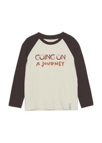 Langarmshirt EN FANT "Langarmshirt ENTshirt", Jungen, Gr. 140, beige (sandshell), Obermaterial: 95% Baumwolle CO. 5% Elasthan EL., Shirts Langarmshirt