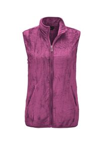 Kurzweste GOLDNER "Teddy-Weste aus flauschigen Fleece", Damen, Gr. 50, lila (cyclam), Obermaterial: 100% Polyester PES., Westen Kurzweste, Ohne