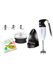 Esge-ZAUBERSTAB Stabmixer "Zauberstab Petticoat Edition 99205", schwarz (schwarz, wei&szlig;), B:6,6cm H:34,2cm T:11,2cm, Mixer, lebenslange Herstellergarantie, Stabmixer