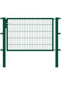 Zauneinzelt&uuml;r Alberts "Flexo", gr&uuml;n, B:150cm H:100cm, Stahl, Tore, Zauneinzelt&uuml;r, 150 cm Breite, in versch. H&ouml;hen