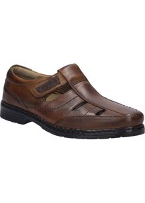Slipper Josef Seibel "Alastair 08, cognac", Herren, Gr. 41, braun (cognac), Obermaterial: 100% Rindsleder Leather cow., Schuhe Slipper
