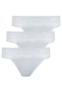 Jazz-Pants Slips Nina von C. "3er Pack Damen Jazzpant Millefleurs", Damen, Gr. 46, wei&szlig;, Obermaterial: 52% Viskose CV. 40% Modal CMD. 8% Elasthan EL., Unterhosen Jazz-Pants Slips