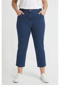 7/8-Hose KjBRAND "Betty", Damen, Gr. 52K (26), K-Gr, blau (denim stoned), Denim/Jeans, Obermaterial: 71% Baumwolle, 25% Polyester, 4% Elasthan, regular fit 7/8-L&auml;nge, Hosen 7/8-Hose, in gro&szlig;en Gr&ouml;&szlig;en