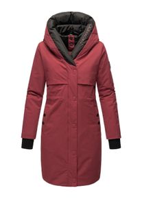 Kurzmantel Navahoo "Kurzmantel Snowelf", Damen, Gr. XL, rot (bordeaux), Obermaterial: 55% Nylon NY. 45% Baumwolle CO. Obermaterial: Futter: 100% Polyester PES. 100% Polyester PES., M&auml;ntel Kurzmantel