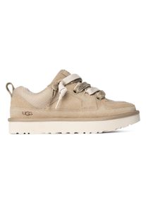 UGG Australia Slip-On Sneaker UGG "LO LOWMEL", Damen, Gr. 11 (42), Textil, beige (hellbeige), Textil, Veloursleder, Schuhe Slip-On Sneaker, Freizeitschuh, Halbschuh, Slipper mit praktischer Anziehlasche