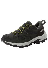Wanderschuh Jack Wolfskin "VOJO TOUR TEXAPORE LOW M", Herren, Gr. 44,5, gr&uuml;n (schwarz forest), Synthetik, Textil, Schuhe Wanderschuh, Wasserdicht, Trekkingschuh