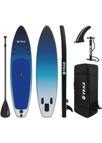 Inflatable SUP-Board YEAZ "SUP Board und Kit OCEAN BEACH - EXOTRACE - SET", blau, Wassersportboards, Inflatable SUP-Board