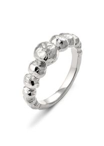 Silberring HAZE & GLORY "Ring Bubble Dots Design 925 Sterling Silber" Gr. 56, silber, Fingerringe, Damen, 56, Silber 925 (Sterlingsilber), Silberring