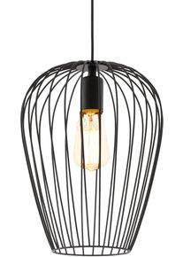 Eglo H&auml;ngeleuchte "NEWTOWN Pendellampe, Stahl, E27, IP20, Vintage, Esszimmerlampe, Lampe", schwarz, 1, &Oslash; 27,5cm H: 35cm, Leuchten, Vintage Pendelleuchte, Retro H&auml;ngelampe, Schwarz, E27, &Oslash;: 27,5cm, H&auml;ngeleuchte