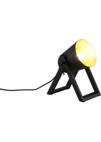 REALITY LEUCHTEN Schreibtischlampe "Marc", gold, 1, H: 21cm, 1 Stk., Leuchten, Holz-Tischleuchte Metallschirm, Winkel verstellbar exkl 1xE27 max 25W, Schreibtischlampe