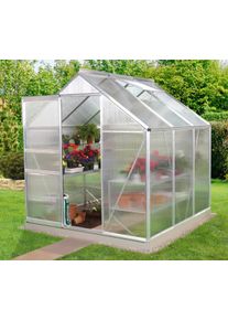 Gew&auml;chshaus Vitavia "Venus 3800", silber (silberfarben), B:192cm T:192cm, Gew&auml;chsh&auml;user, Gew&auml;chshaus