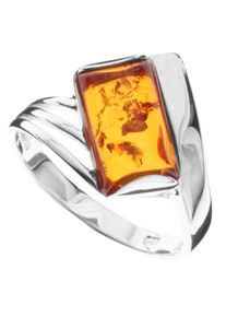 Fingerring OSTSEE-SCHMUCK "- Astrid - Silber 925/000 - Bernstein" Gr. 58, silber (silber 925, silberfarben, wei&szlig;), Fingerringe, Damen, 58, Fingerring