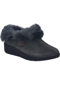 Hausschuh Josef Seibel "Tara 04, anthrazit", Damen, Gr. 37, grau (anthrazit), Obermaterial: 100% Lammfell LF., Schuhe Hausschuh