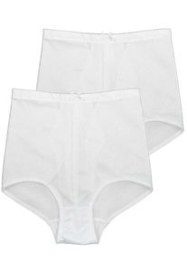 Sassa Mode Miederhose SASSA "2er Sparpack Miederhose Bodyforming", Damen, Gr. 75, wei&szlig; (wei&szlig; wei&szlig;), Stoff, Obermaterial: 80% Polyamid PA. 20% Elasthan EL., Unterhosen Miederhose