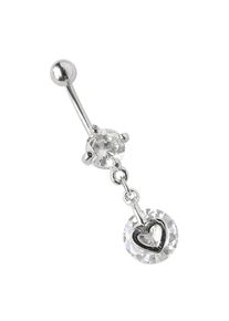 Adelia&acute;s Bauchnabelpiercing ADELIA&acute;S "Piercing Bauchnabelpiercing", wei&szlig; (klar), Piercings, Damen, Titan, Bauchnabelpiercing
