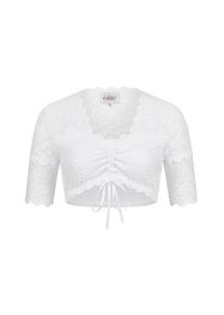 N&uuml;bler Dirndlbluse N&Uuml;BLER "Dirndlbluse kurzarm Nena", Damen, Gr. 42, wei&szlig;, Obermaterial: 85% Polyester PES. 15% Elasthan EL., Blusen Dirndlbluse