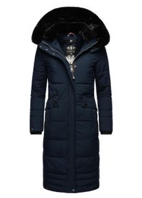 Wintermantel Navahoo "Wintermantel Fahmiyaa", Damen, Gr. 3XL, blau (navy), Obermaterial: 100% Polyester PES. Obermaterial: Futter: 100% Polyester PES. 100% Polyester PES., M&auml;ntel Wintermantel