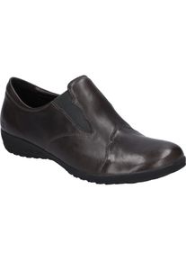 Slipper Josef Seibel "Naly 67, anthrazit", Damen, Gr. 41, grau (anthrazit), Obermaterial: 100% Rindsleder Leather cow., Schuhe Slipper