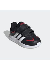 Klettschuh adidas Sportswear "TENSAUR SWITCH KIDS", M&auml;dchen, Gr. 22, bunt (core schwarz, cloud wei&szlig;, better scarlet), Synthetik, Textil, Schuhe Klettschuh, f&uuml;r Kinder
