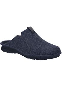 Hausschuh Josef Seibel "Toulouse 01, dunkelblau", Herren, Gr. 46, blau (dunkelblau), Obermaterial: 80% Rindsleder Leather cow. 20% Textilmaterial TEXMAT., Schuhe Hausschuh